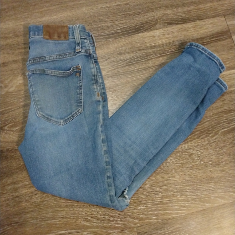 Madewell 9" High-rise Skinny Crop Ripped Jean